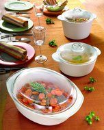 Pyrex Pyroflam Round Casserole Dish 1L