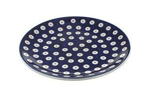 Polish Pottery Dots Dessert Plate