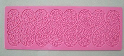 HSE Beautiful Heart design instant fondant silicone lace mold cake mold baking tools cake decorating tools