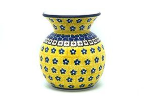 Polish Pottery Vase - Round with 2" Opening - Sunburst