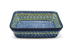 Polish Pottery Baker - Rectangular - Medium - Tranquility