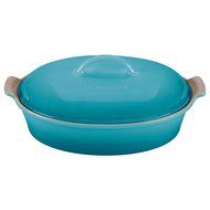 Stoneware 4 Qt. Oval Casserole Color: Caribbean