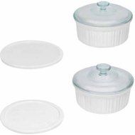 French White 6-Piece Round Bakeware Set