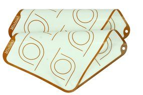 Minimal Silicone Baking Mat - Quarter sheet - 2 Pack-Long Lasting Ultra thick (1mm) Professional Grade Non-stick...