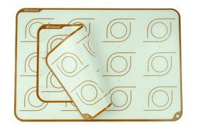 Minimal Silicone Baking Mat - Quarter sheet - 2 Pack-Long Lasting Ultra thick (1mm) Professional Grade Non-stick... N6