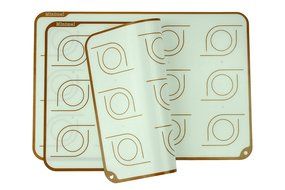 Minimal Silicone Baking Mat - Quarter sheet - 2 Pack-Long Lasting Ultra thick (1mm) Professional Grade Non-stick... N11