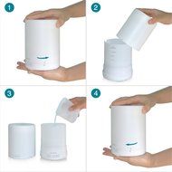 300ml Aroma Essential Oil Diffuser Cool Mist Aromatherapy Humidifier Air purifier with LED Color Changing Lights... N4