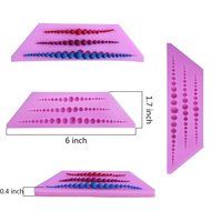 Witkey Long Pearl Necklace Shape Silicone Decorating Craft Mold for Cake Cupcake Fondant Chocolate Jello Candy... N3