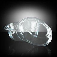Borcam Bakeware Round Casserole with Glass Cover Gift Boxed (2.2 Quart) N3
