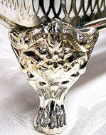 Silver Plated Double Anchor Hocking Fire King Cassroles with Caddy N4