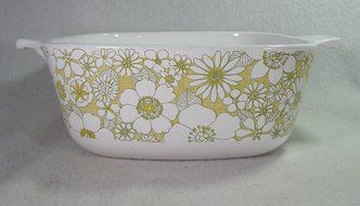 Corning Ware Floral Pattern 1.5 Liter Casserole, No Lid