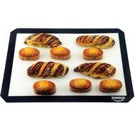 Silicone Baking Mat - 2 Pack (18x13" Black &amp; 16.5x11.6" Red) - Eoozon N3