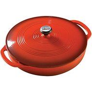 Lodge EC3CC43 11.8" Diameter Red Enamel 3-quart Covered Casserole
