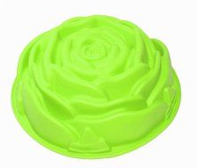 Tifan Silicone Rose-shaped Cake Mold Green