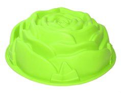 Tifan Silicone Rose-shaped Cake Mold Green N3