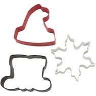 Wilton 3-Piece Christmas Cookie Cutter Set N2