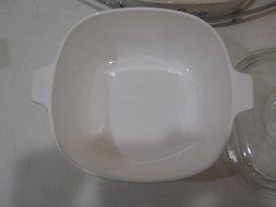 Corning Ware Cornflower Blue Vintage Casserole Dishes A-10-B &amp; P-2 1/2-B with Rack/Trivet N3