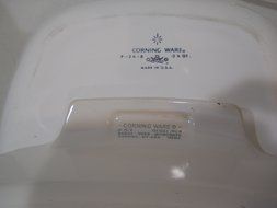 Corning Ware Cornflower Blue Vintage Casserole Dishes A-10-B &amp; P-2 1/2-B with Rack/Trivet N4