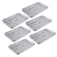 Kmise Large Disposable Aluminum Foil Barbecue Grill Plate for Home Picnic and BBQ 6 Pcs