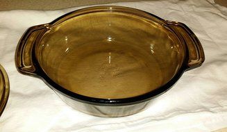 LOVENWARE AMBER 1.5QT ROUND BAKING DISH N2
