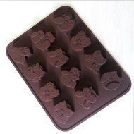 Bhbuy 1x Silicone Cookie Cake Muffin Chocolate Candy Mould Baking Tray Cute Owl Mold N3