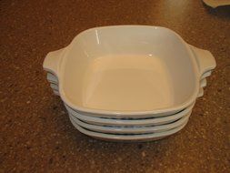 Vintage Corning Ware Cornflower Blue Individual Casseroles - P-41-B - Set of 4 N2