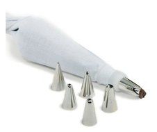8 Piece Cake Decorating Set Frosting Icing Piping Bag Tips Reusable