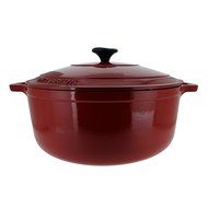 Chasseur 7.1-quart Red French Enameled Cast Iron Round Dutch Oven