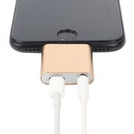 iPhone 7 Lightning to 3.5mm Power Audio Charge Headphone Jack Adapter Cable - Lightning Charging Port and Music... N2