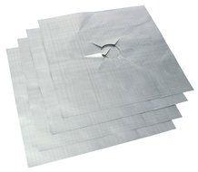 Gooday 8 Pcs x Aluminum foil Teflon Gas Hob Oil Protector Liner Reusable Stove Clean Mat Pad,27x27cm/ 10.6x10.6...