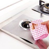 Gooday 8 Pcs x Aluminum foil Teflon Gas Hob Oil Protector Liner Reusable Stove Clean Mat Pad,27x27cm/ 10.6x10.6... N5