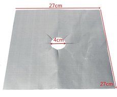 Gooday 8 Pcs x Aluminum foil Teflon Gas Hob Oil Protector Liner Reusable Stove Clean Mat Pad,27x27cm/ 10.6x10.6... N9