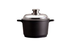 Eurocast Professional Cookware 8" 3.5L Casserole Pot with Glass Lid N2