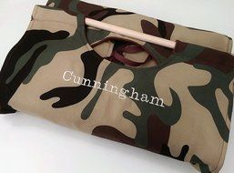 9x13 Camo Casserole Carrier, Free Shipping, Olive Green, Tan &amp; Brown, Can be Personalized N4
