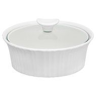 Corningware French White III Round Casserole with Glass Cover, 1.5-Quart