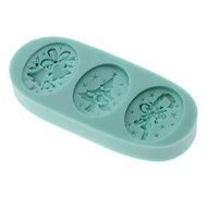 QINF DIY Baking 3D Christmas Gifts Shaped Silicone Cake Soap Mold