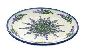 Polish Pottery Lavender Fields Dessert Plate