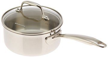 KitchenAid KCT60CSST Tri-Ply Stainless Steel 6-Quart Low Casserole with Lid Cookware - Stainless Steel N9