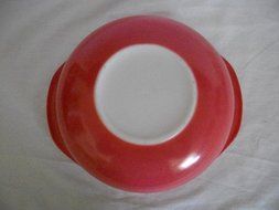 Vintage 1960's Pyrex Pink Flamingo Raspberry Casserole Dish Bowl N2