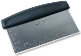 Pastry Scraper and Cutter : Professional Quality Stainless Steel Bench Knife , Dough Scraper , Nut Chopper , Chocolate...
