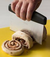 Pastry Scraper and Cutter : Professional Quality Stainless Steel Bench Knife , Dough Scraper , Nut Chopper , Chocolate... N3