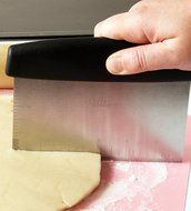Pastry Scraper and Cutter : Professional Quality Stainless Steel Bench Knife , Dough Scraper , Nut Chopper , Chocolate... N4