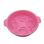 AYAMAYA 9" Round Flower Cake Mold Pan Bread Chocolate Pizza Bakeware Tray Silicone Mold