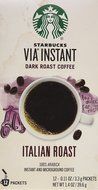 Starbucks VIA Ready Brew Italian Roast Coffee 1.4oz 12 Single Serve Packets