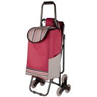 Stair Climbing Rolling Shopping Multipurpose Laundry Utility Cart with Seat N7