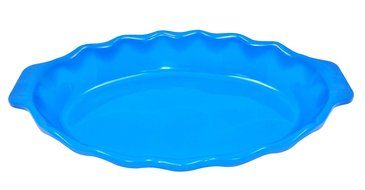 Oval Flexible Silicone Casserole Pan, 12 inch - Blue.