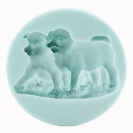QINF DIY Baking Silicone 3D Dogs Shaped Cake Chocolate Soap Mold