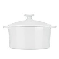 Mario Batali Stoneware 2-Quart Covered Casserole by Dansk, White