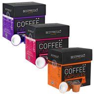 Nespresso Compatible Gourmet Coffee Capsules-60 Pod Variety Pack for Original Line Nespresso Machine -Bestpresso...