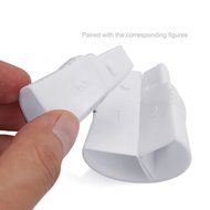 Pack of 2 - UTEN Tri-color Coupler Russian Nozzles Cupcake Icing Piping Bag Converter Bakeware Tool N5